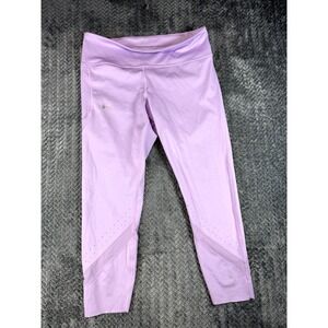 Under Armour Leggings Womens XL Purple Stretch Yoga Performance Athletic Cropped